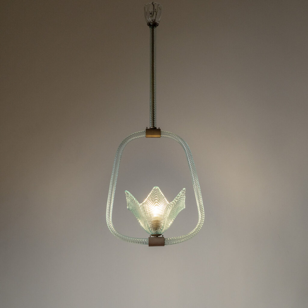 Barovier & Toso Murano Glass Pendant, circa 1950