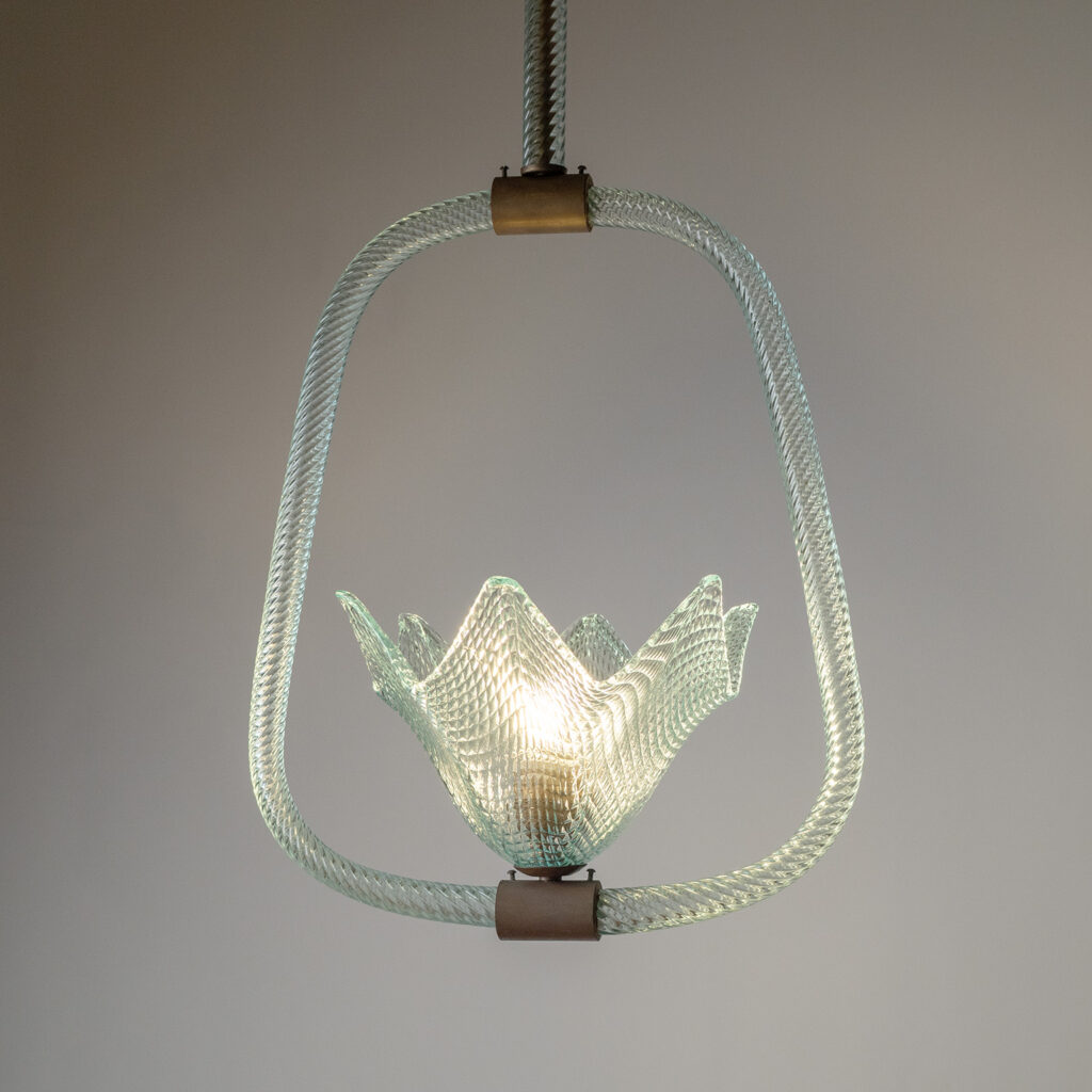 Barovier & Toso Murano Glass Pendant, circa 1950