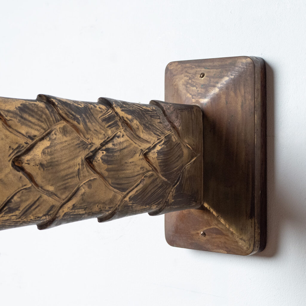 Large Austrian Brass Wall Light, circa 1920