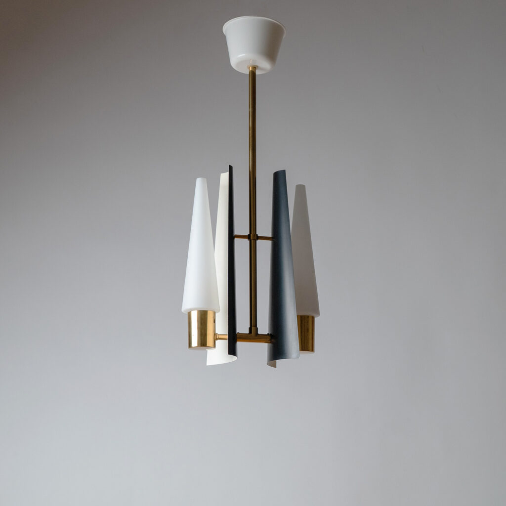 Modernist Two-Arm Pendant By ASEA, circa 1960