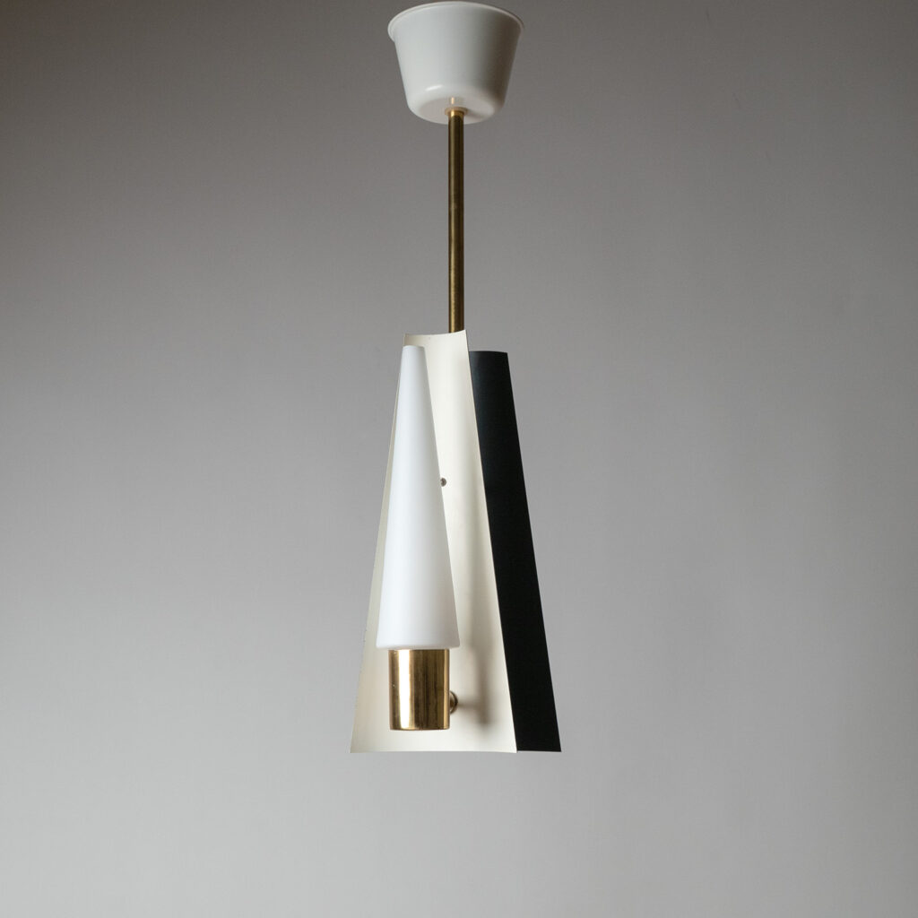 Modernist Two-Arm Pendant By ASEA, circa 1960