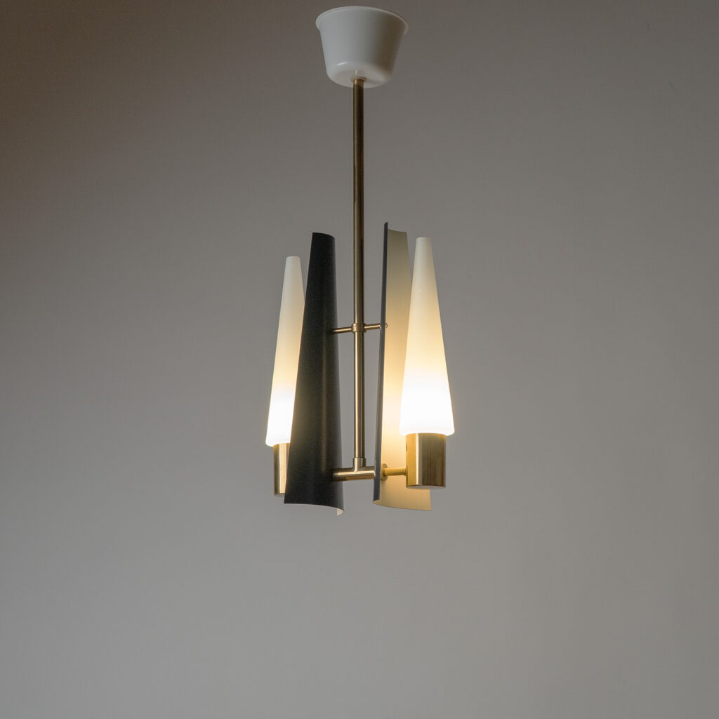 Modernist Two-Arm Pendant By ASEA, circa 1960