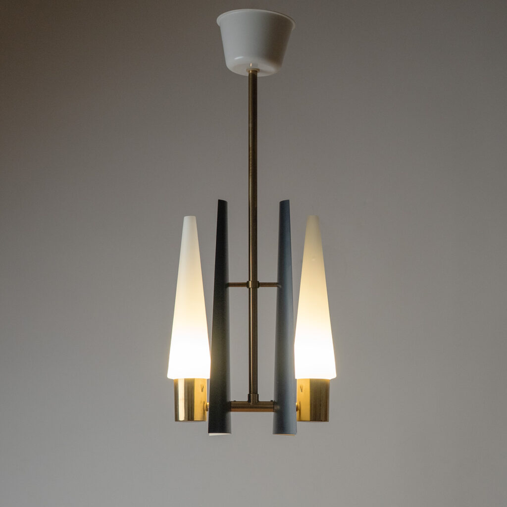 Modernist Two-Arm Pendant By ASEA, circa 1960