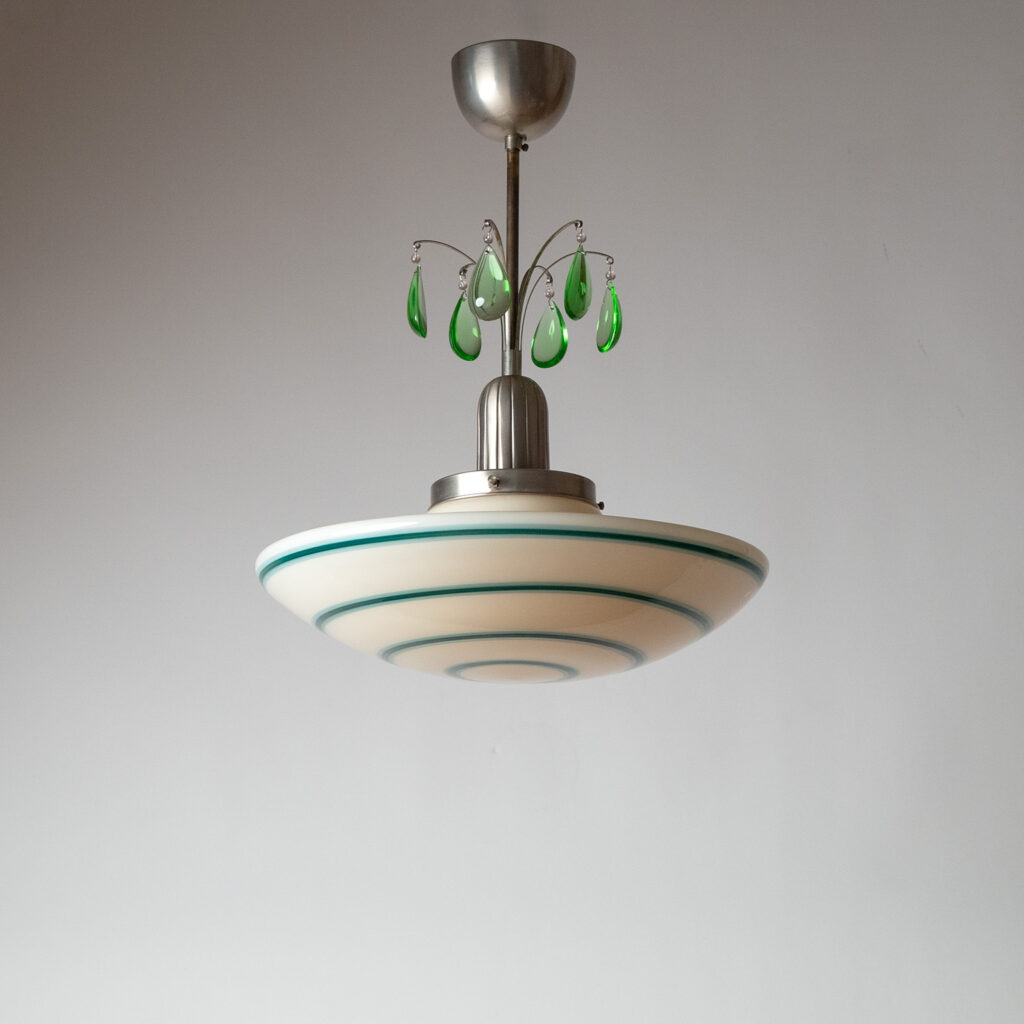 Harald Notini Glass Pendant, Böhlmarks 1935