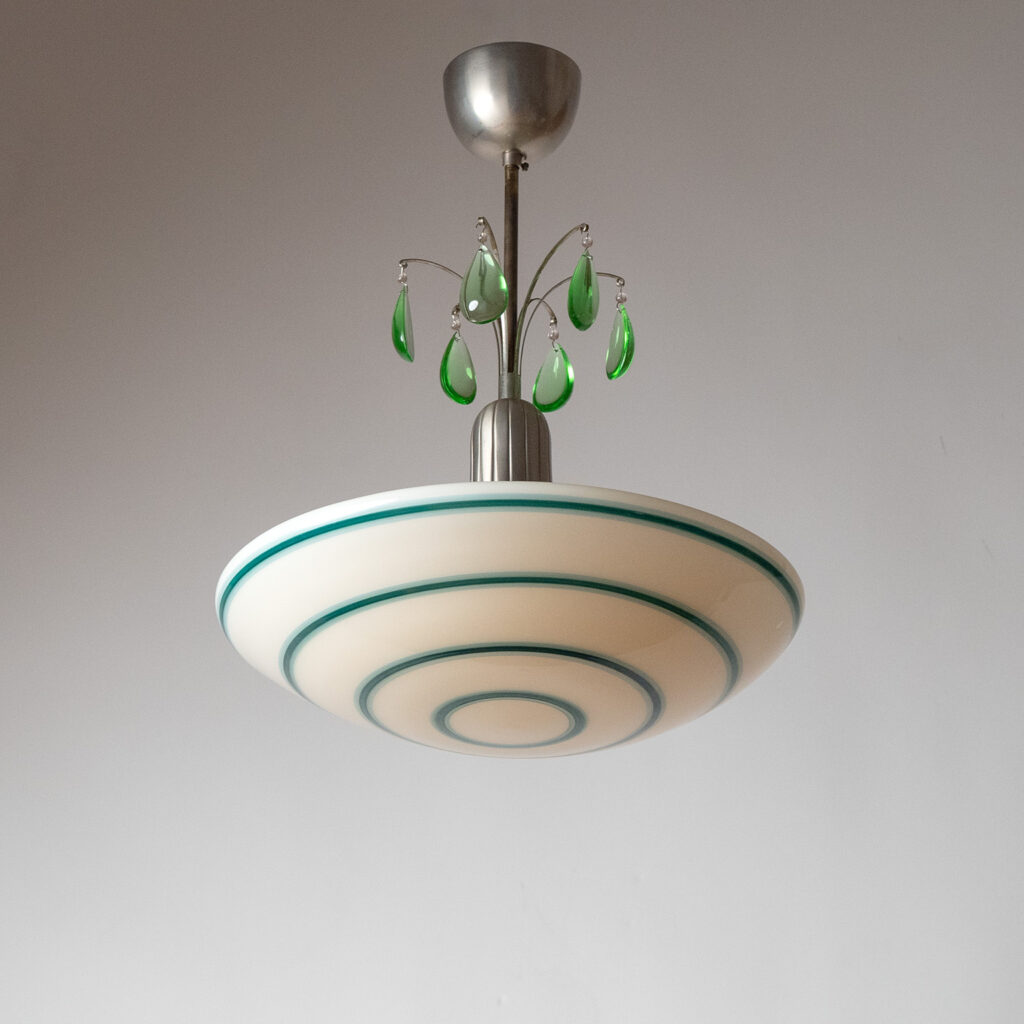 Harald Notini Glass Pendant, Böhlmarks 1935