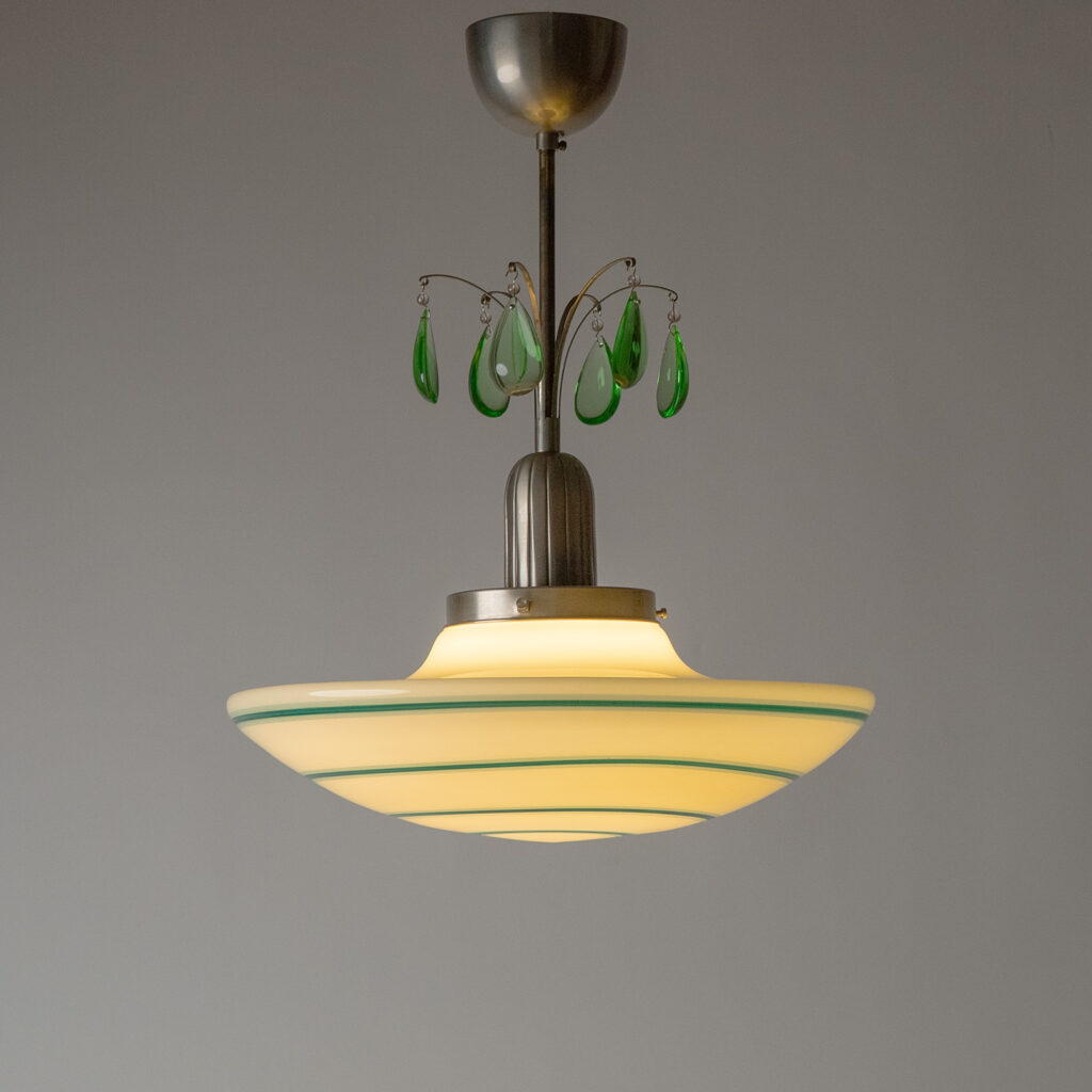 Harald Notini Glass Pendant, Böhlmarks 1935