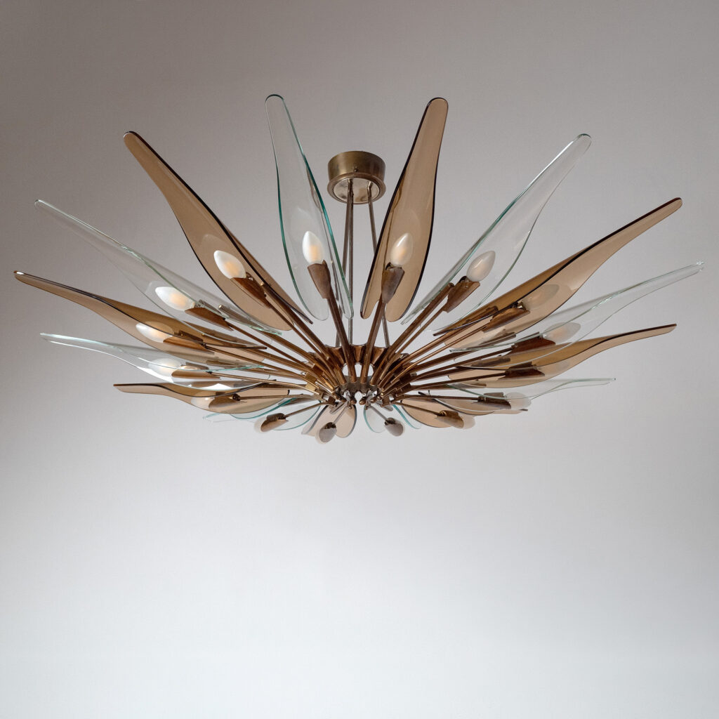 Max Ingrand "Dahlia" Chandelier, circa 1955