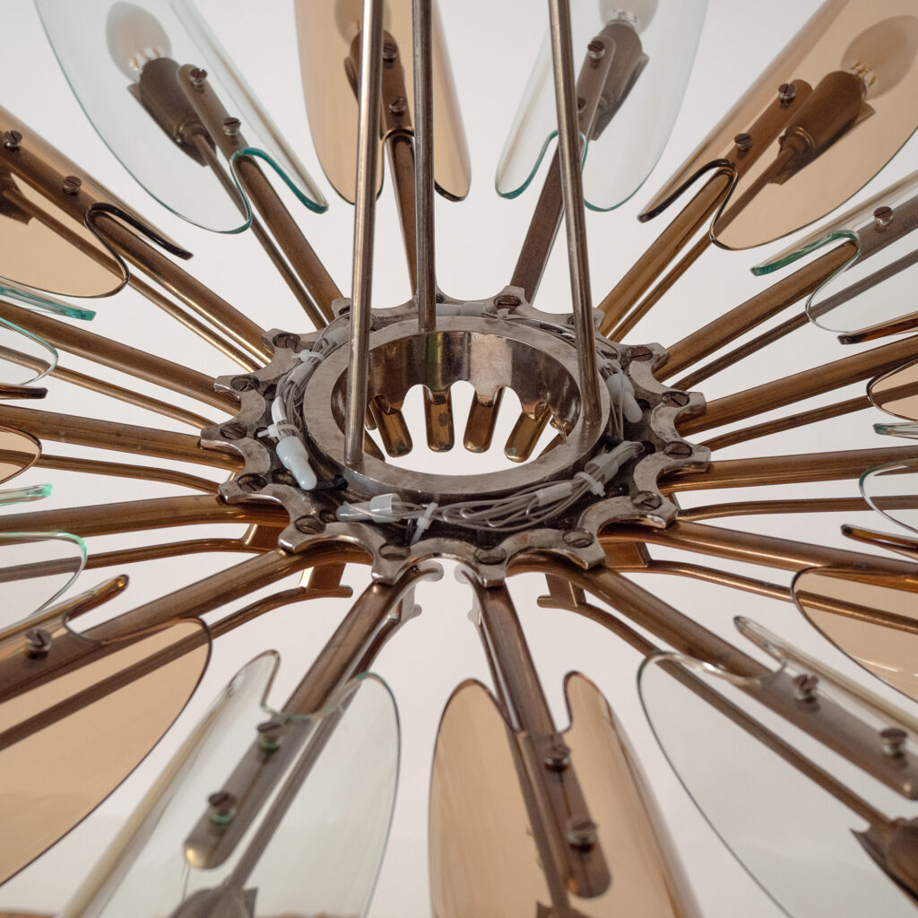 Max Ingrand "Dahlia" Chandelier, circa 1955