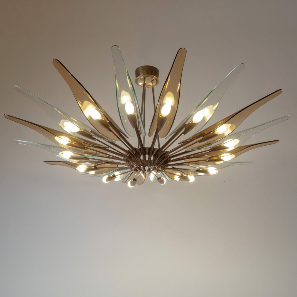 Max Ingrand "Dahlia" Chandelier, circa 1955