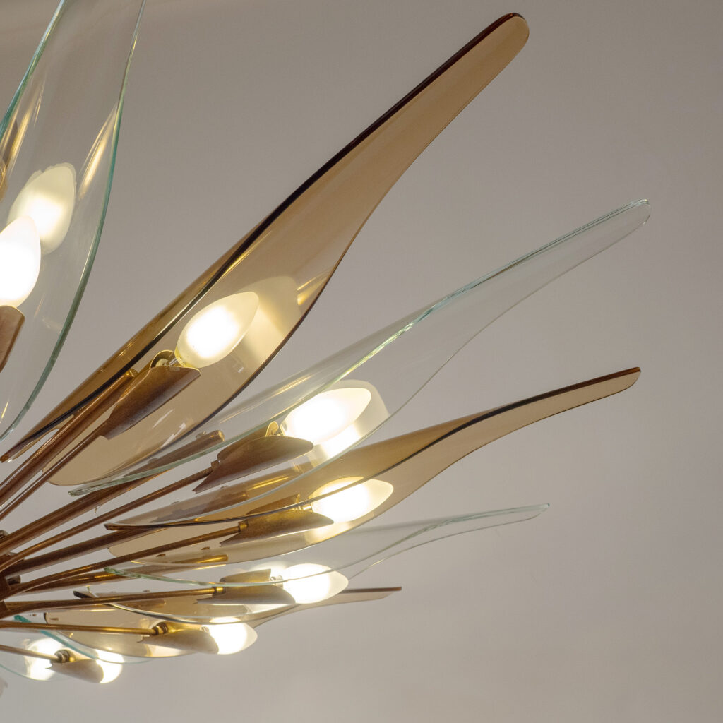 Max Ingrand "Dahlia" Chandelier, circa 1955