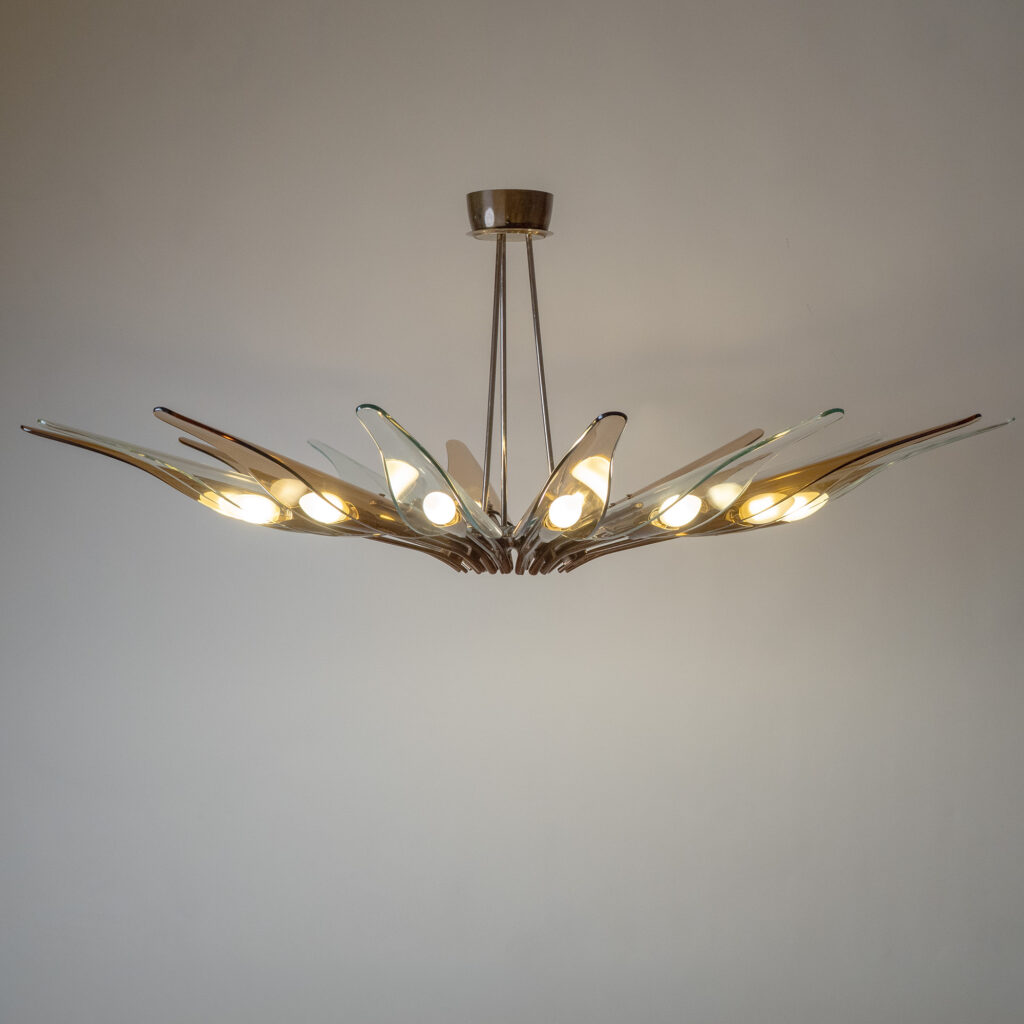 Max Ingrand "Dahlia" Chandelier, circa 1955