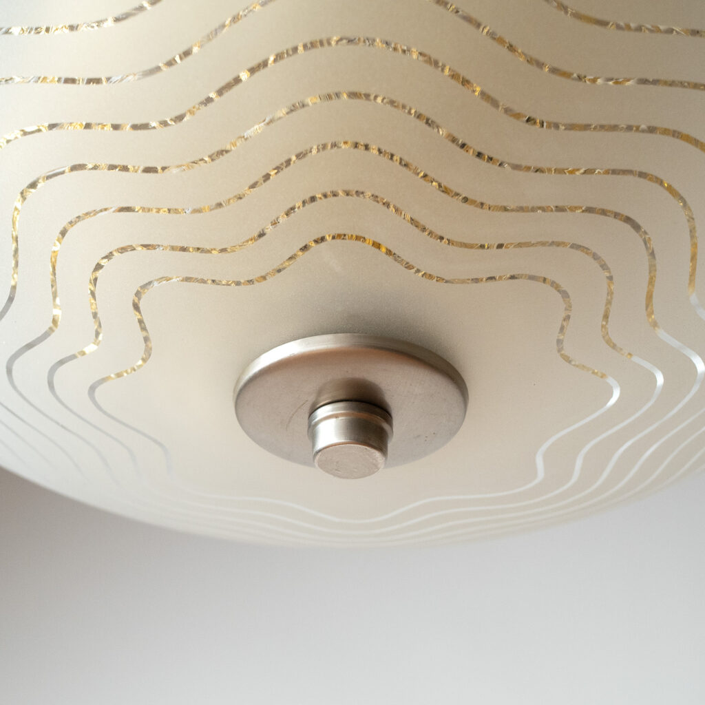 Orrefors Glass Chandelier, 1950s
