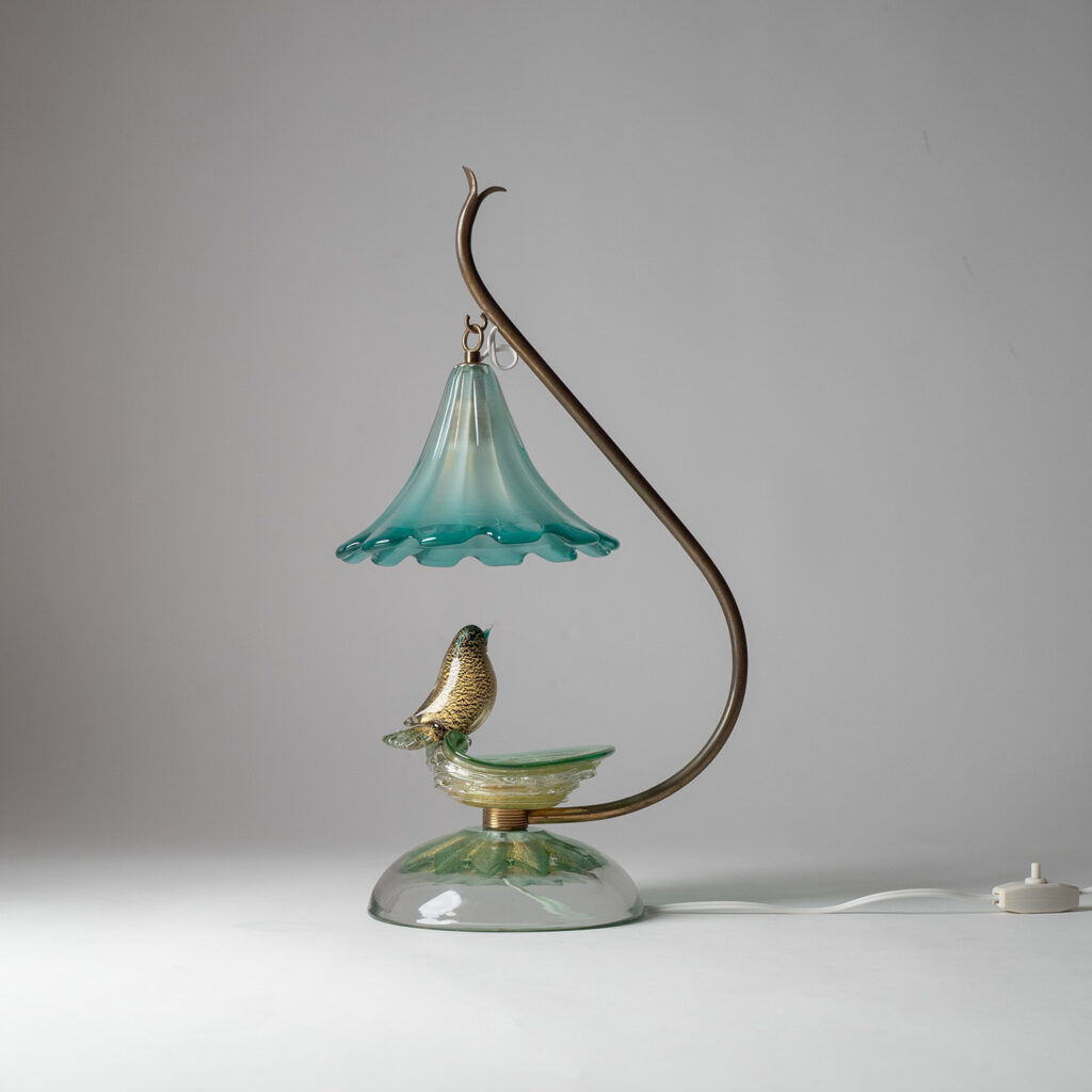 Murano Glass Table Lamp, 1950s