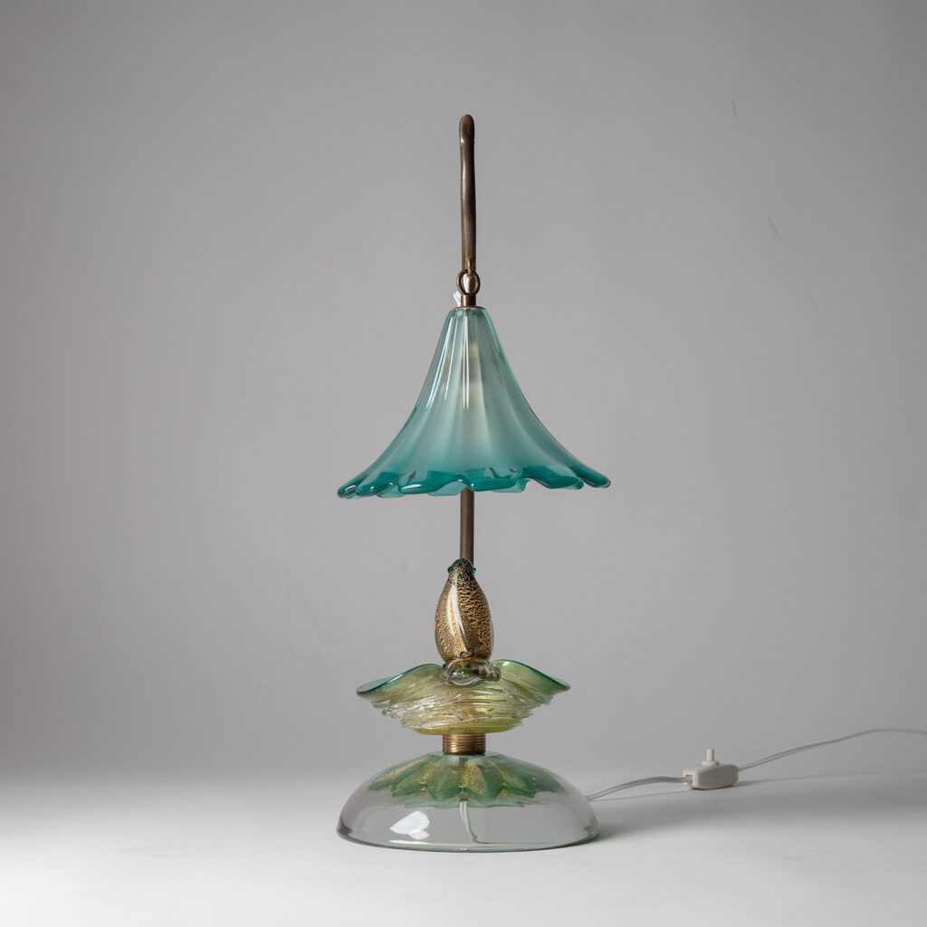 Murano Glass Table Lamp, 1950s