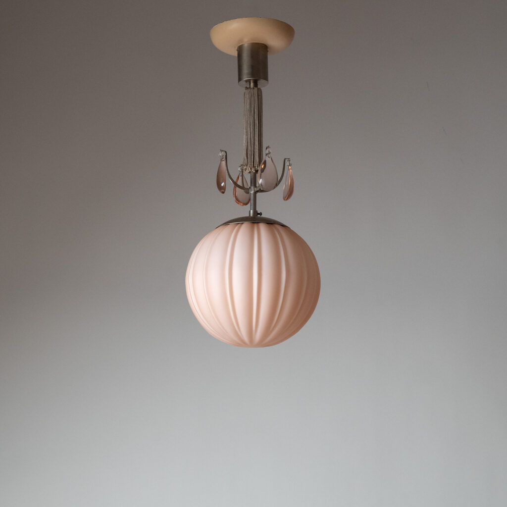 Harald Notini Glass Pendant, Böhlmarks 1936