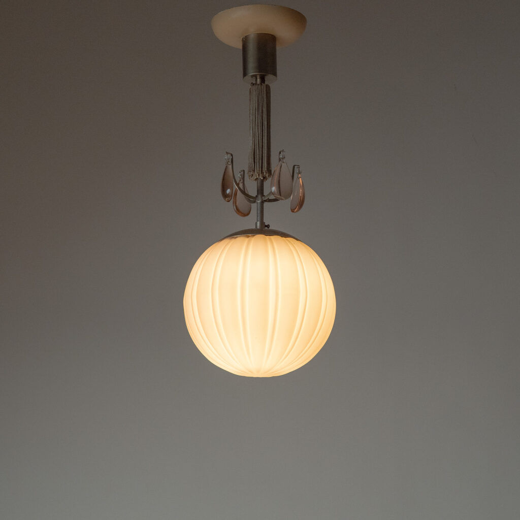 Harald Notini Glass Pendant, Böhlmarks 1936