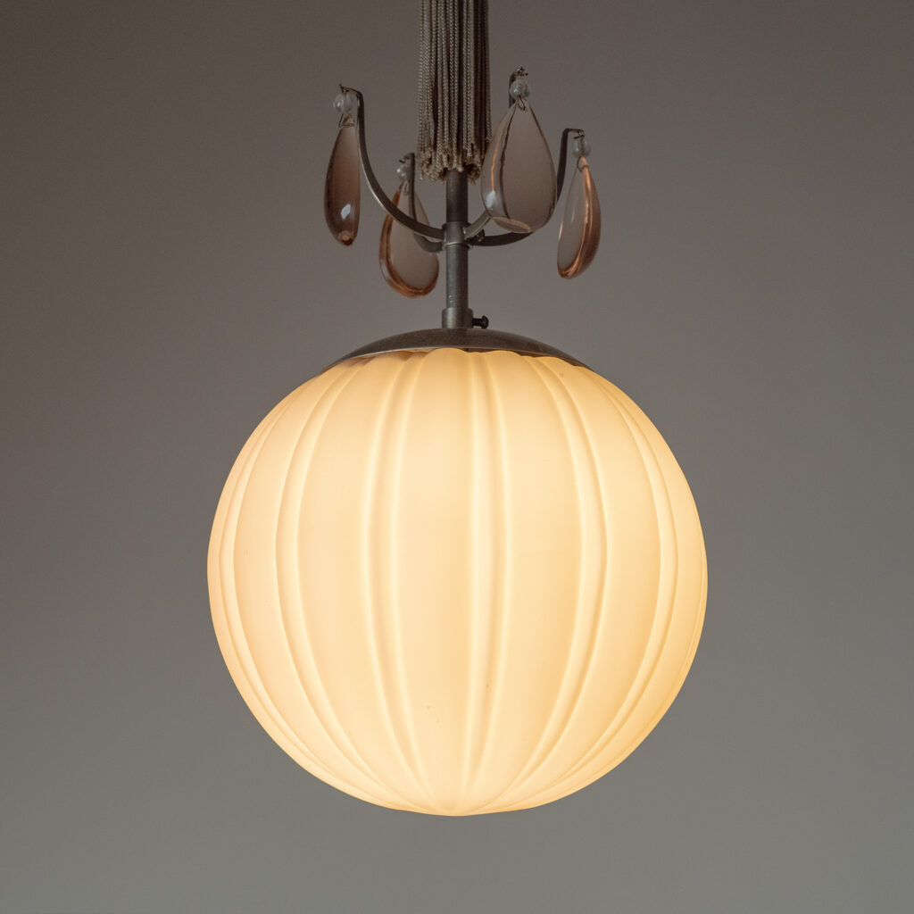 Harald Notini Glass Pendant, Böhlmarks 1936