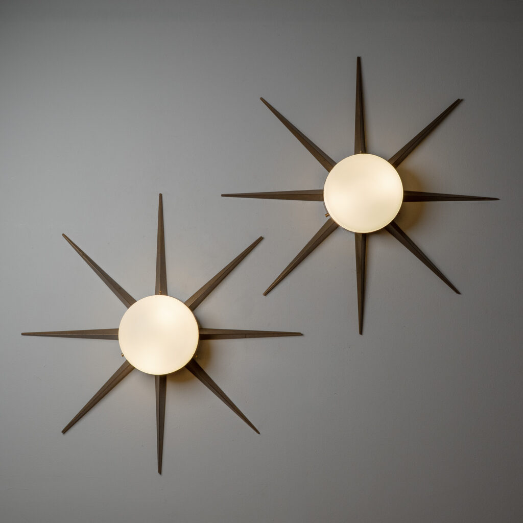 Gio Ponti Wall Or Ceiling Lights, circa 1960