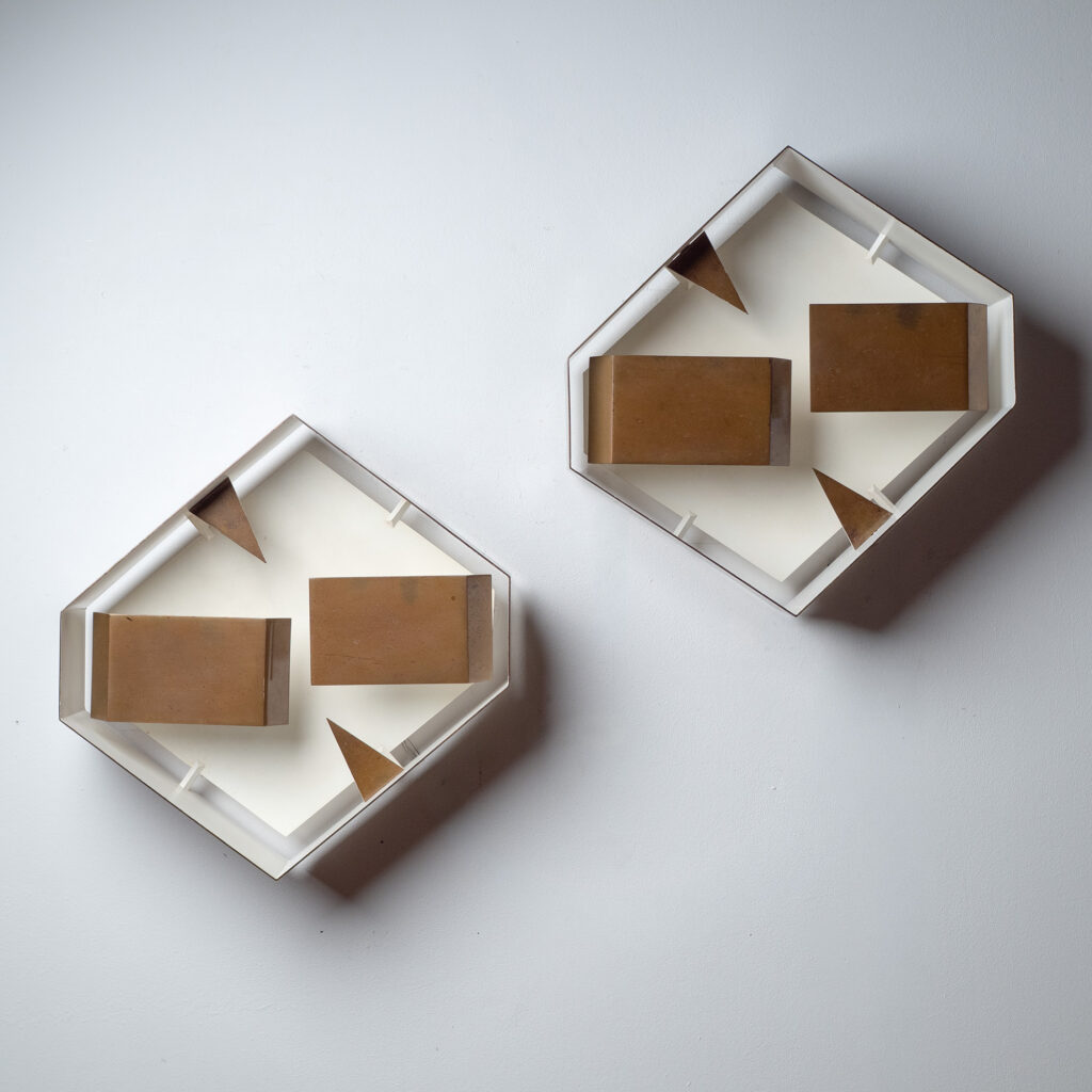 Gio Ponti Wall Lights, circa 1957