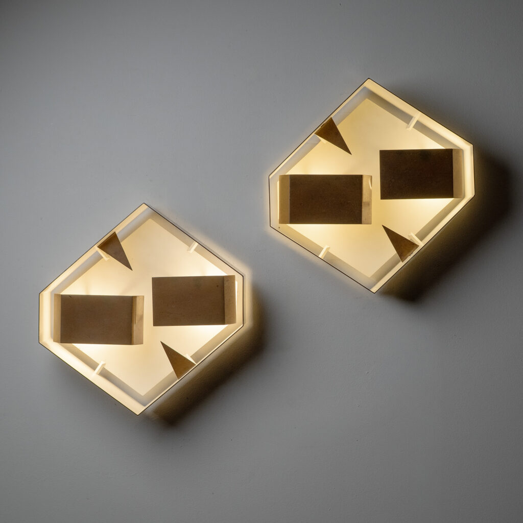 Gio Ponti Wall Lights, circa 1957