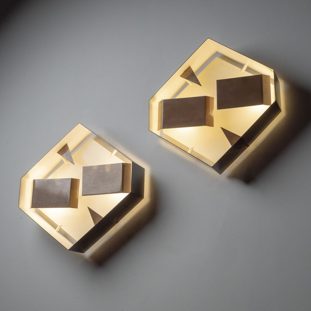 Gio Ponti Wall Lights, circa 1957