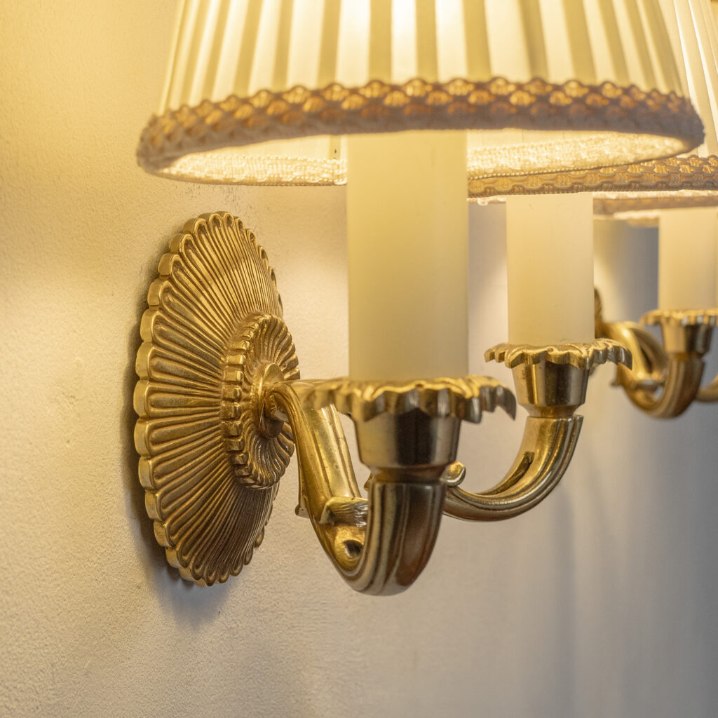 Bröderna Malmströms Brass Wall Lights, 1950s