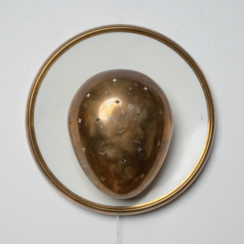 German Brass Sconces, 1950s