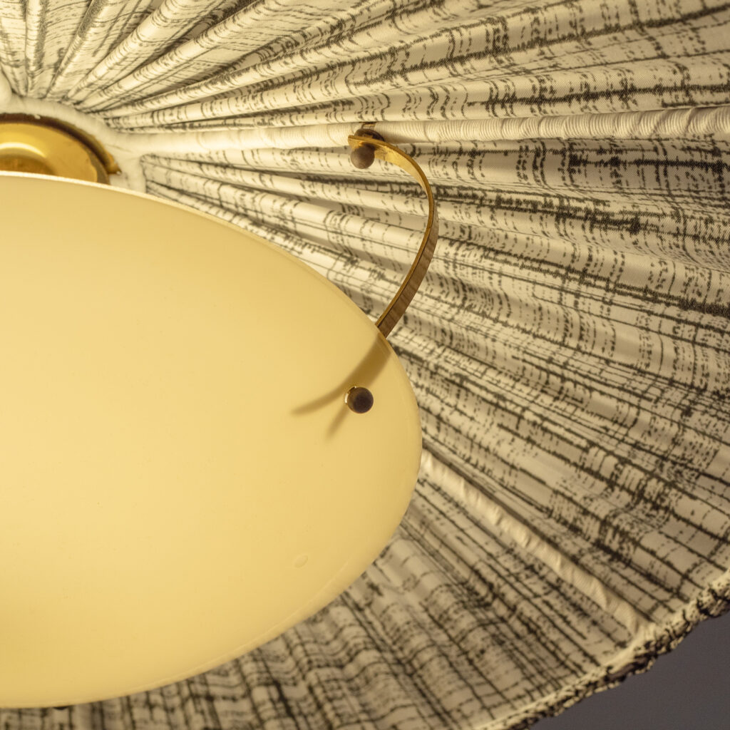 Large Austrian Fabric Pendant, 1950s