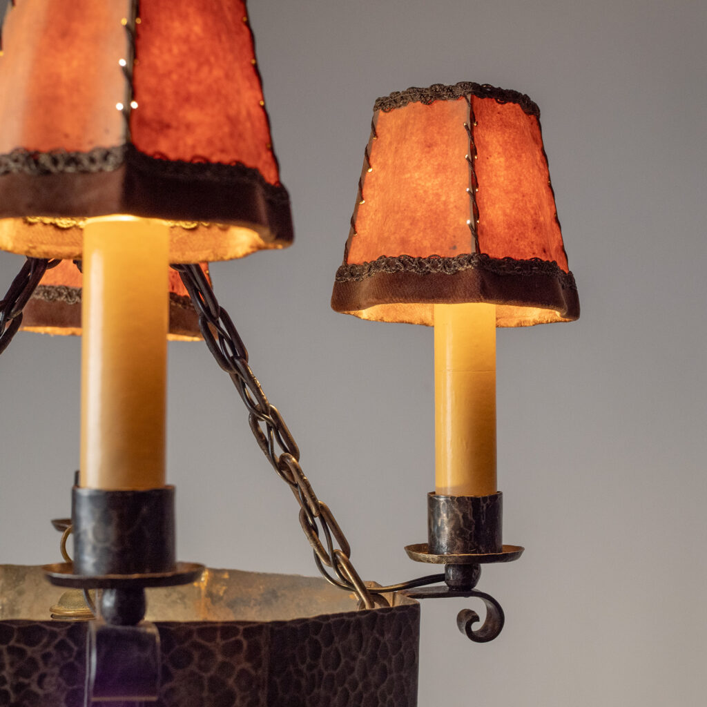 Swedish Iron And Glass Lantern, 1930s