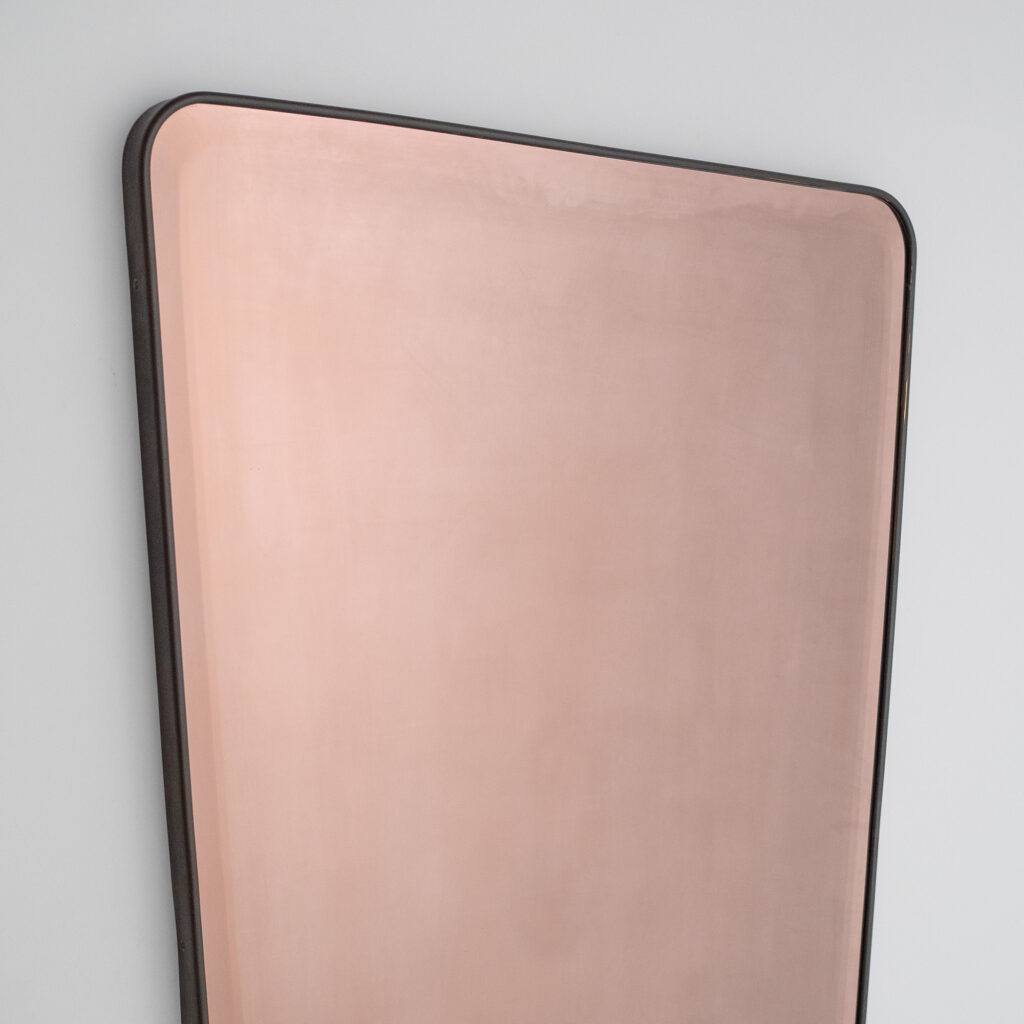 Italian Brass Mirror, 1950s