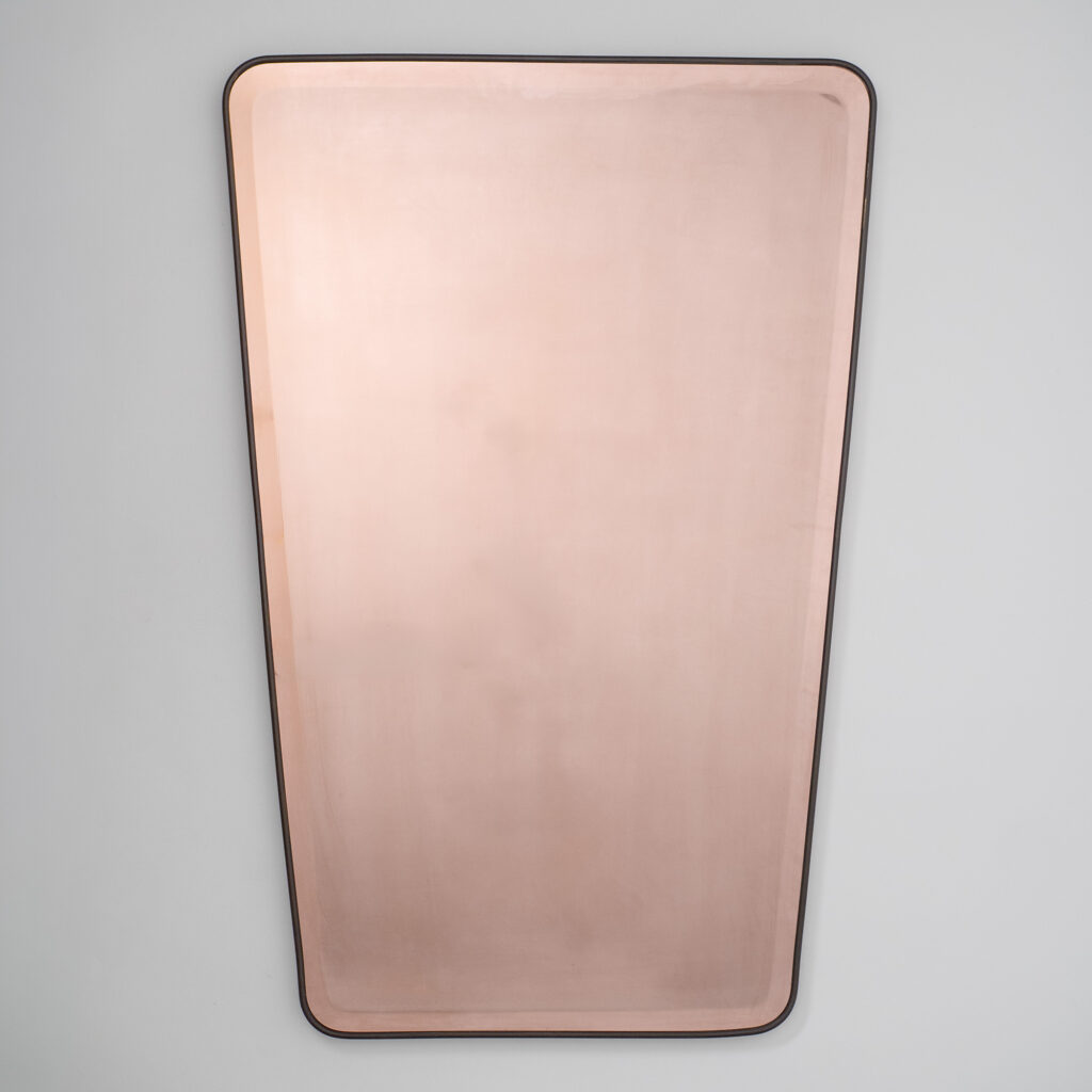 Italian Brass Mirror, 1950s