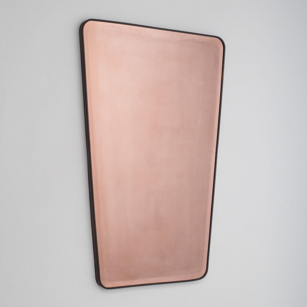 Italian Brass Mirror, 1950s