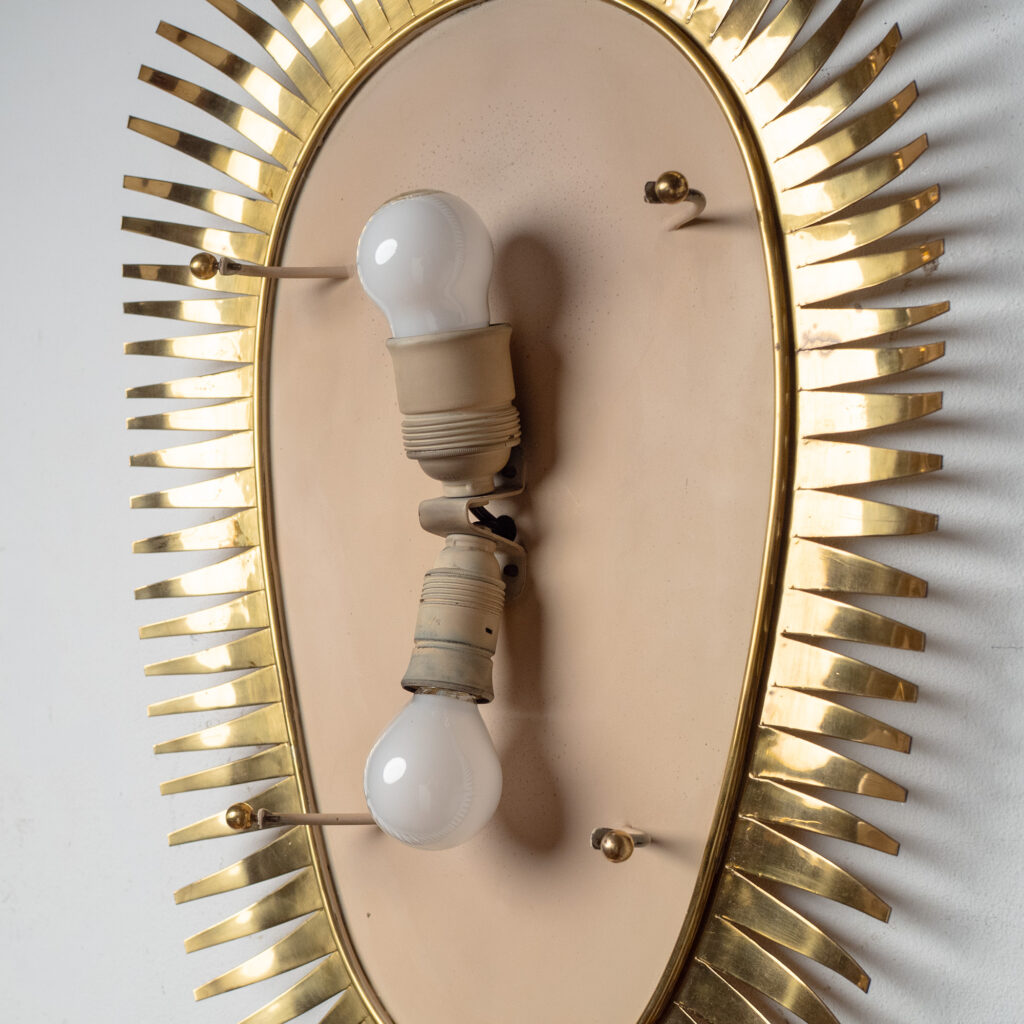 German Brass Wall Lamp, 1950s