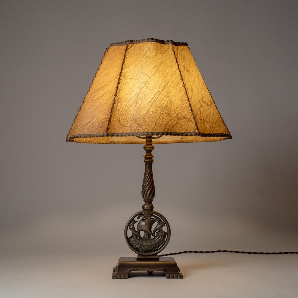 Swedish Bronze Table lamp, 1938