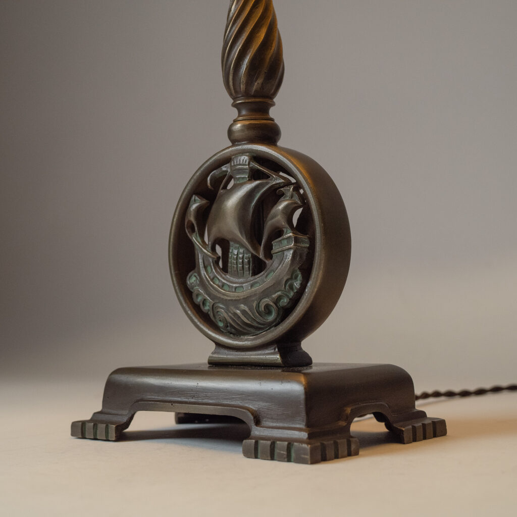 Swedish Bronze Table lamp, 1938