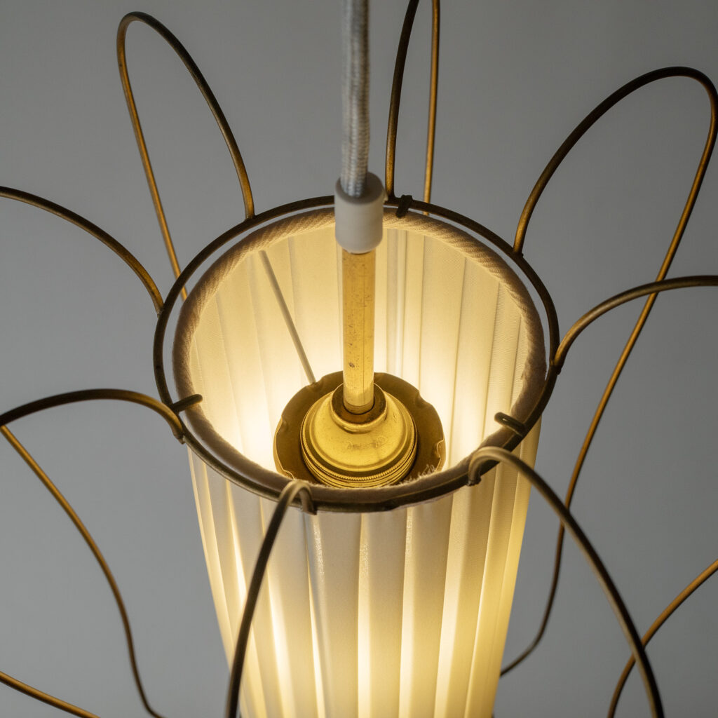 Swedish Wireframe Pendant, circa 1950