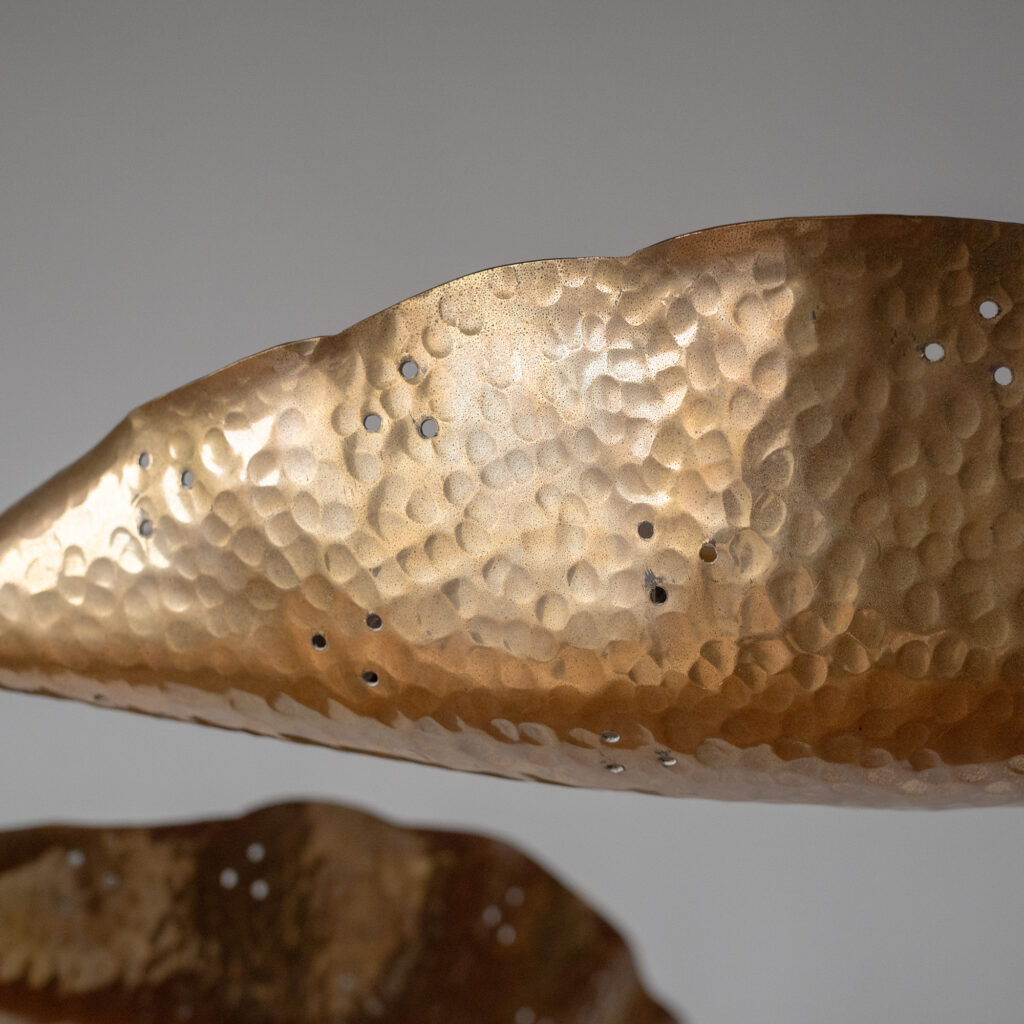 Angelo Lelii Brass Chandelier, Arredoluce 1951