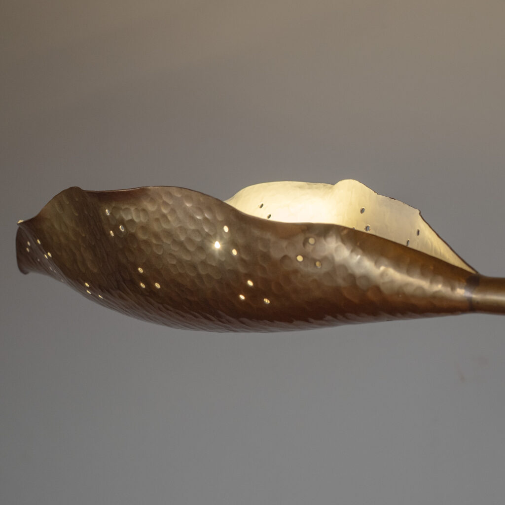 Angelo Lelii Brass Chandelier, Arredoluce 1951